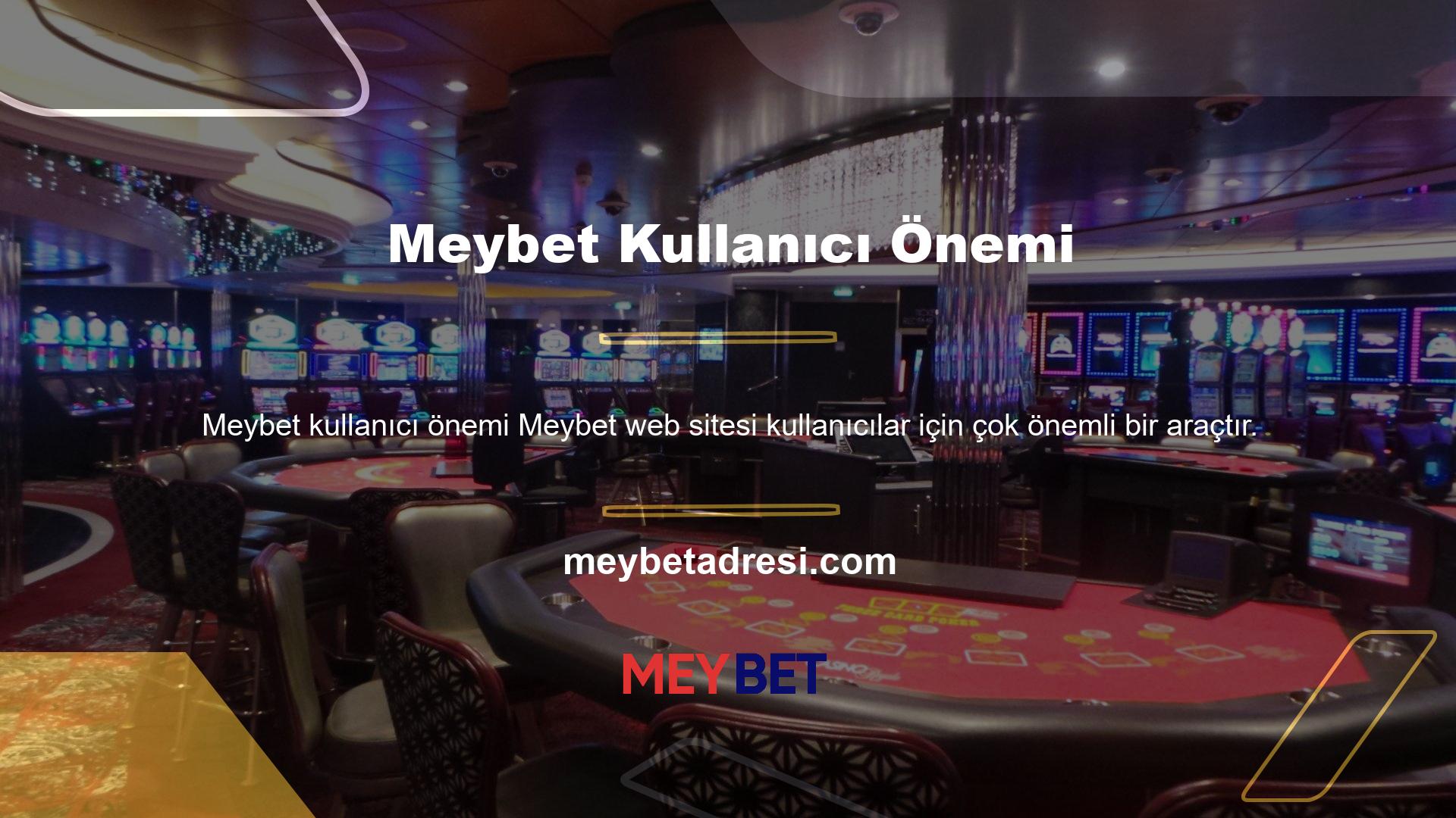 Meybet web sitesi kullanıcılar için çok önemli bir araçtır